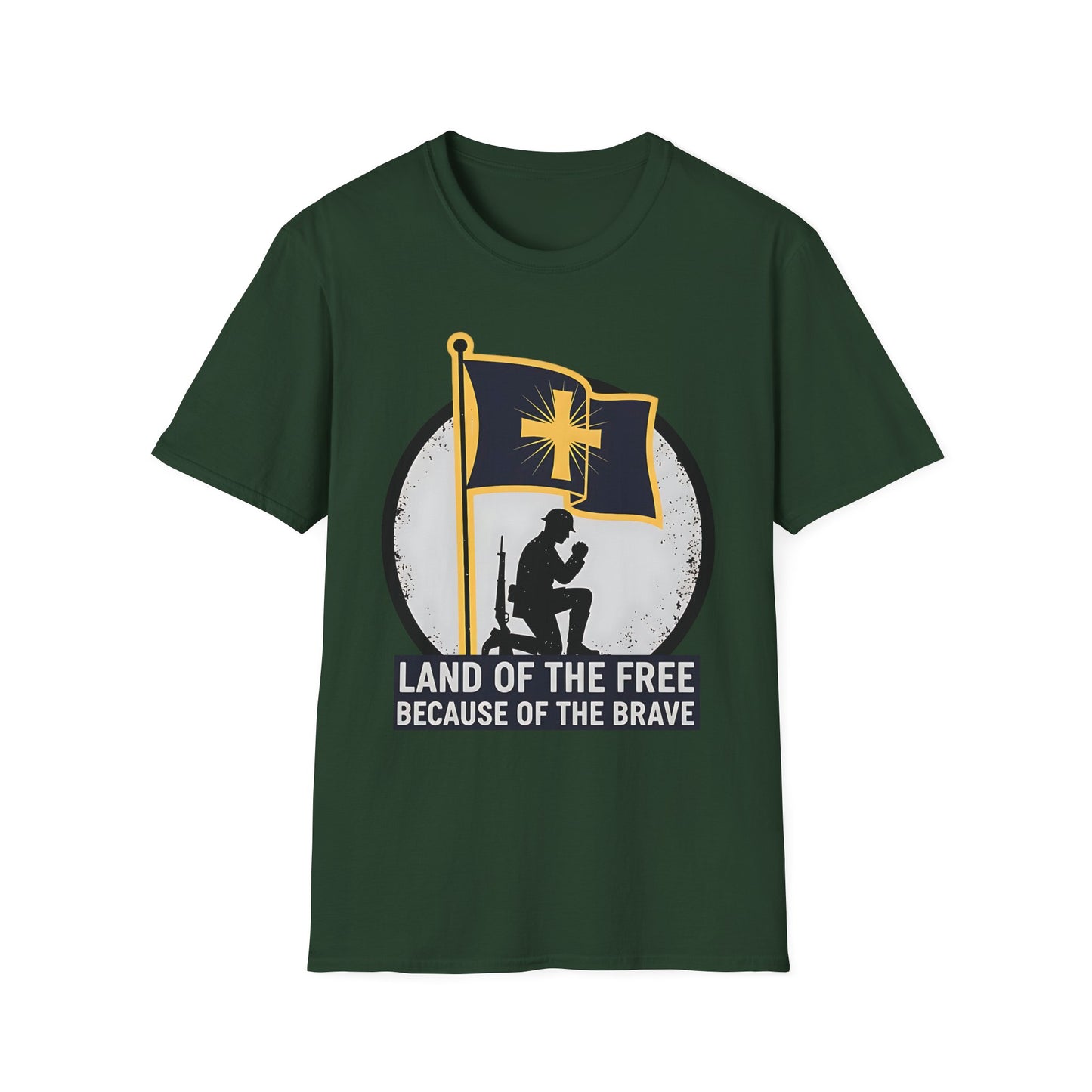 Land of the Free Because of the Brave Patriotic T‑Shirt