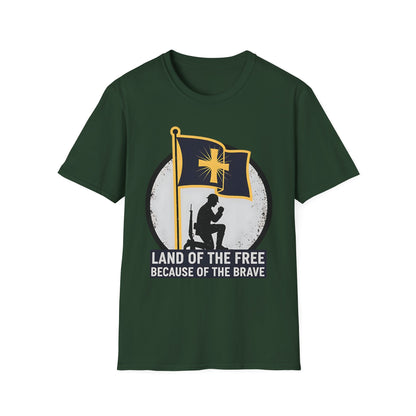 Land of the Free Because of the Brave Patriotic T‑Shirt