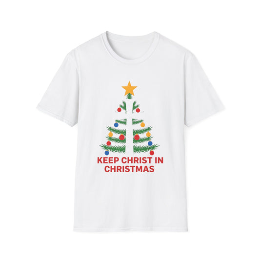 A068 - Keep Christ in Christmas Unisex Christian Christmas T-Shirt