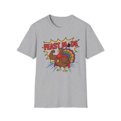 A057 - Feast Mode Funny Thanksgiving Turkey T-Shirt