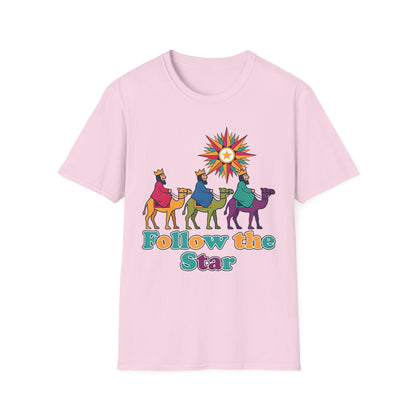 A088 - Follow the Star Christian Christmas T-Shirt