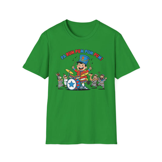 A099 - Funny Little Drummer Boy Christmas T-Shirt Pa Rum Pum Pum Pum!