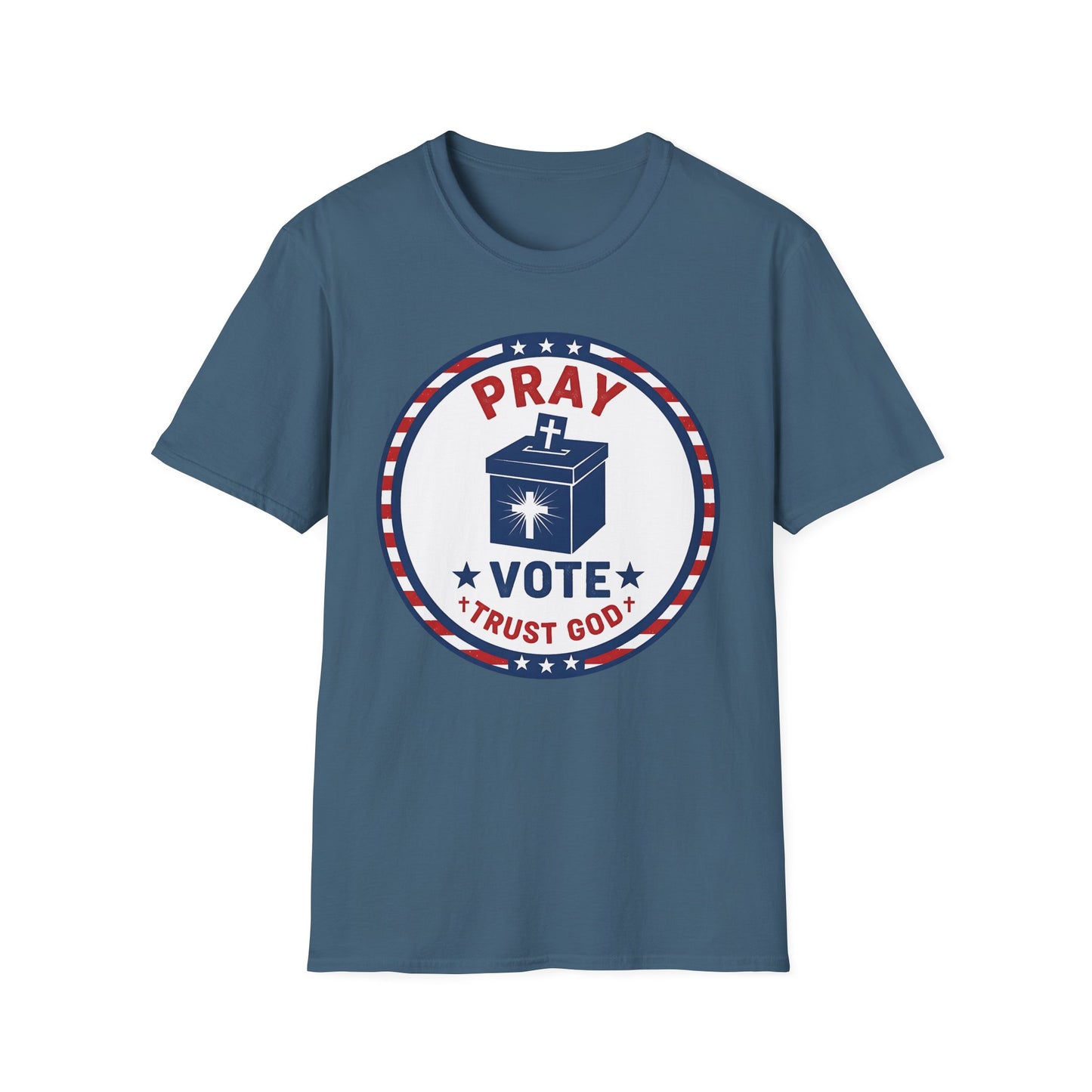 Pray Vote Trust God Patriotic Christian T-Shirt