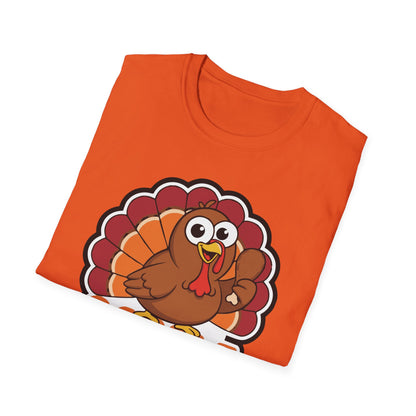 A048 - Gobble till You Wobble Humorous Thanksgiving Turkey T-Shirt
