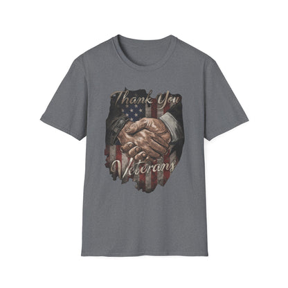 Thank You Veterans Unisex Softstyle Patriotic T-Shirt