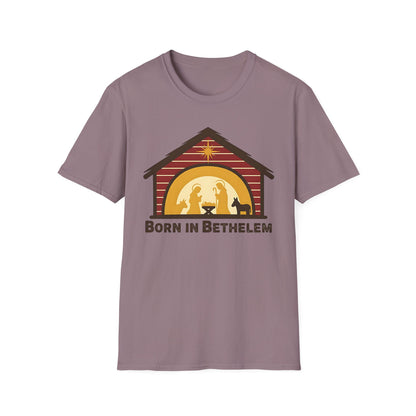 Born in Bethlehem Unisex Softstyle Christmas T-Shirt