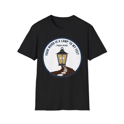Your Word is a Lamp to My Feet Psalm 119:105 Inspirational Christian T-Shirt