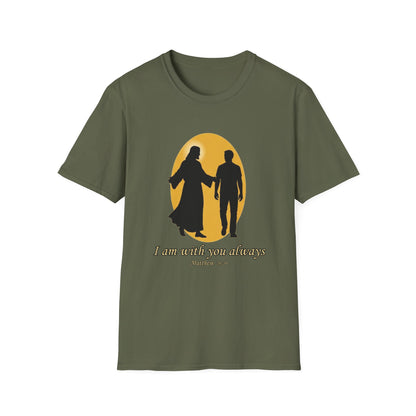 I Am With You Always Faith-Inspired Christian T-Shirt Matthew 28:20