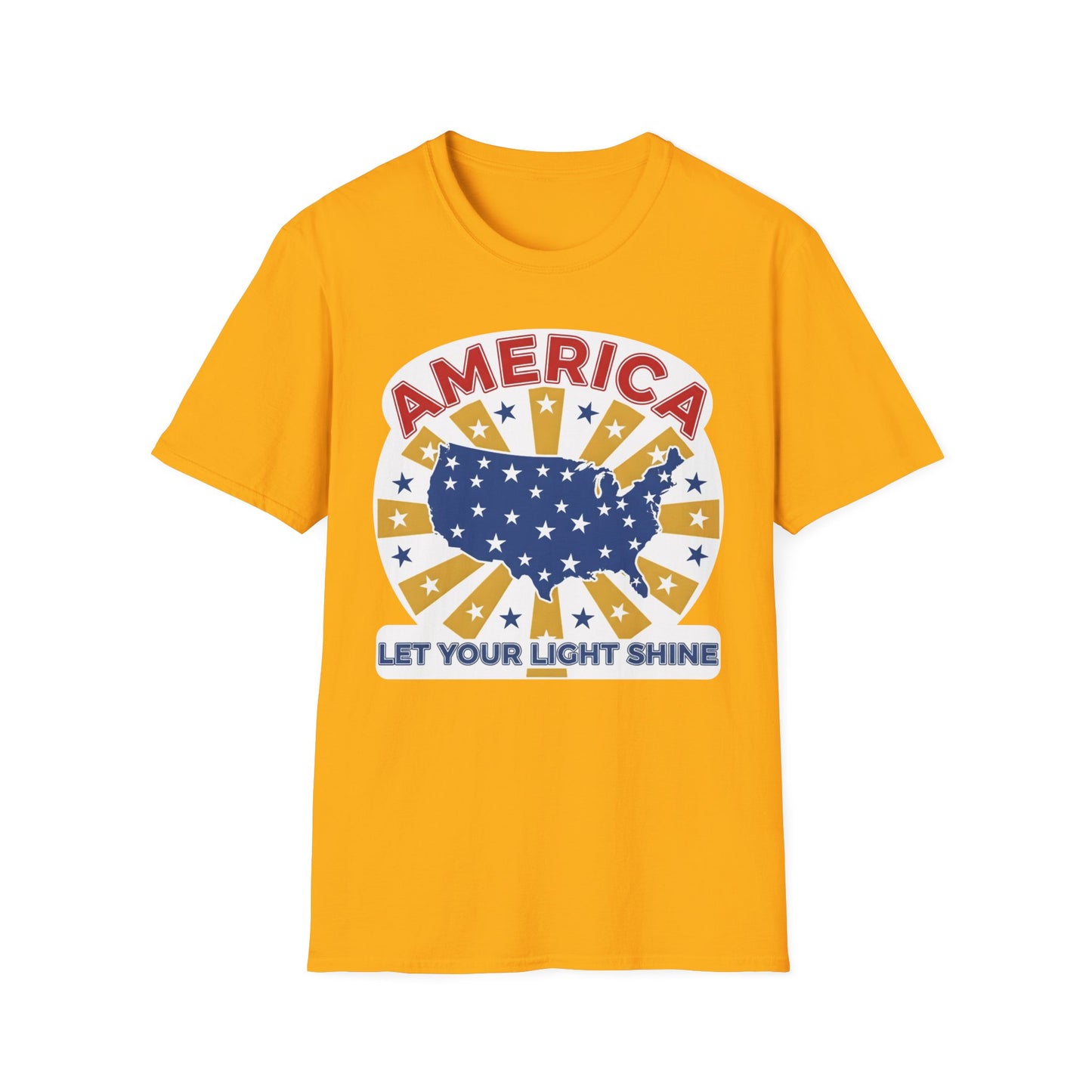 America Let Your Light Shine Patriotic USA T-Shirt