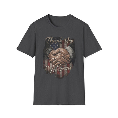 Thank You Veterans Unisex Softstyle Patriotic T-Shirt