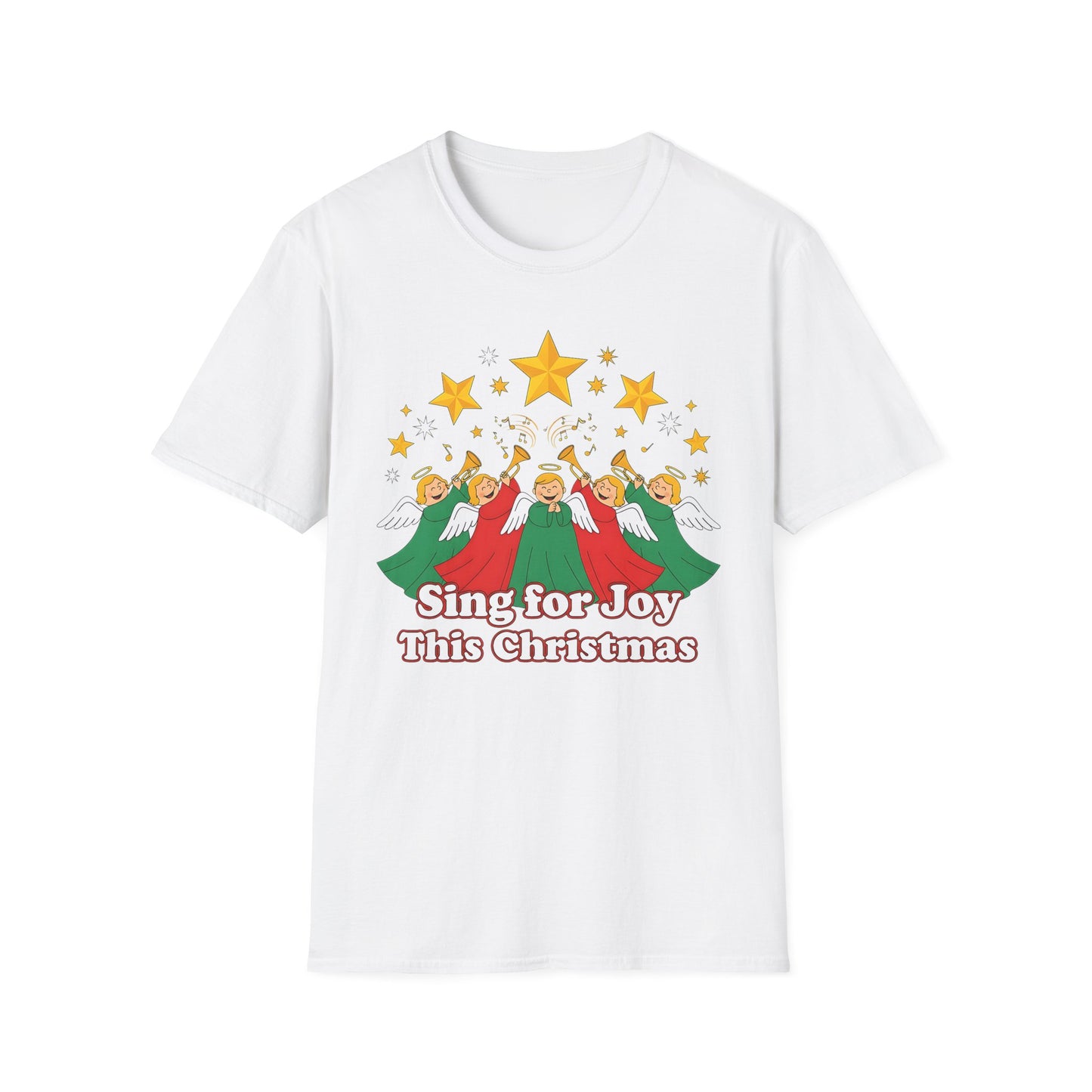 A082 - Sing for Joy This Christmas Angel Choir T-Shirt
