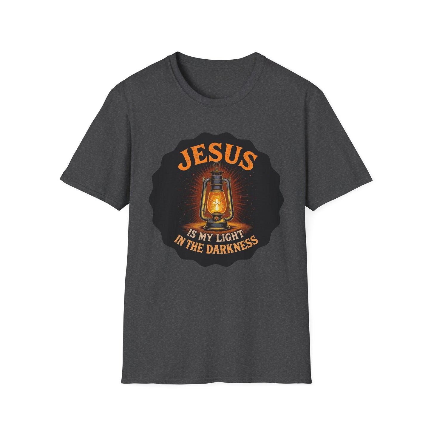 A028 - Jesus Is My Light in the Darkness - Inspirational Christian T-Shirt