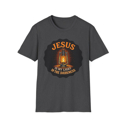 A028 - Jesus Is My Light in the Darkness - Inspirational Christian T-Shirt