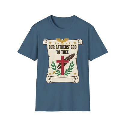 Our Fathers' God to Thee Christian Hymn T-Shirt