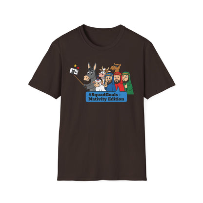 Nativity Squad Goals Selfie Funny Christmas Holiday T-Shirt