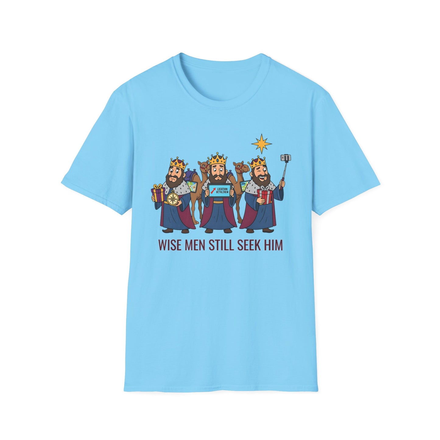 A090 - Wise Men Still Seek Him Funny Christmas T-Shirt