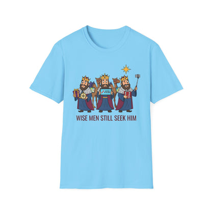 A090 - Wise Men Still Seek Him Funny Christmas T-Shirt