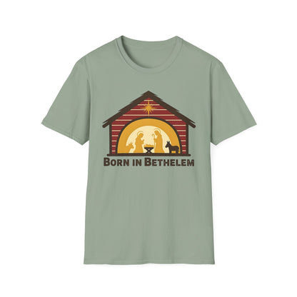 Born in Bethlehem Unisex Softstyle Christmas T-Shirt