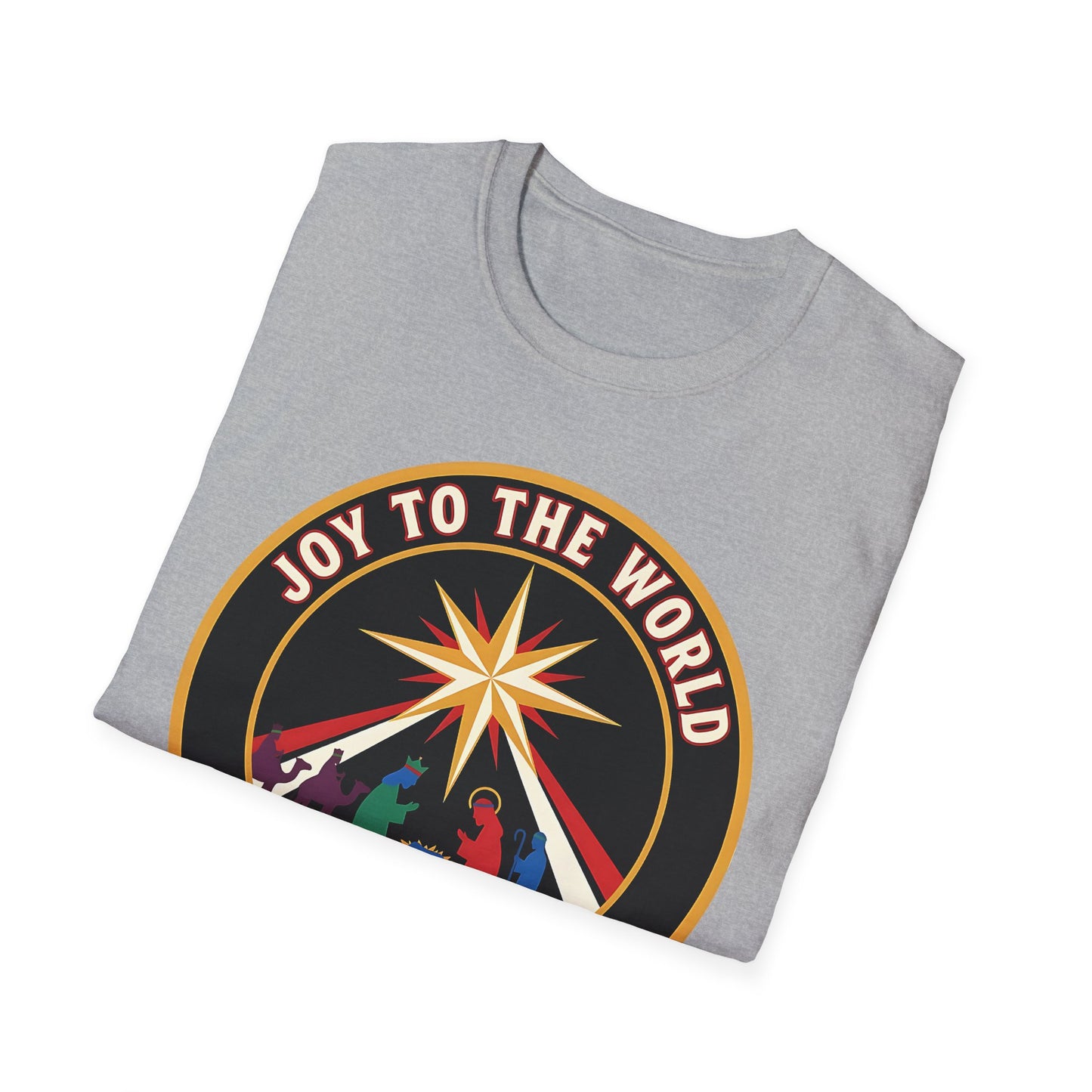A062 - Joy to the World the Lord Has Come Unisex Christian Christmas T-Shirt