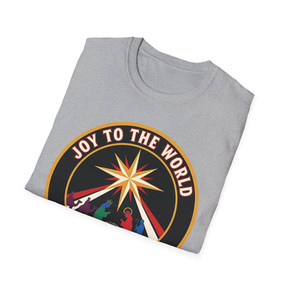 A062 - Joy to the World the Lord Has Come Unisex Christian Christmas T-Shirt