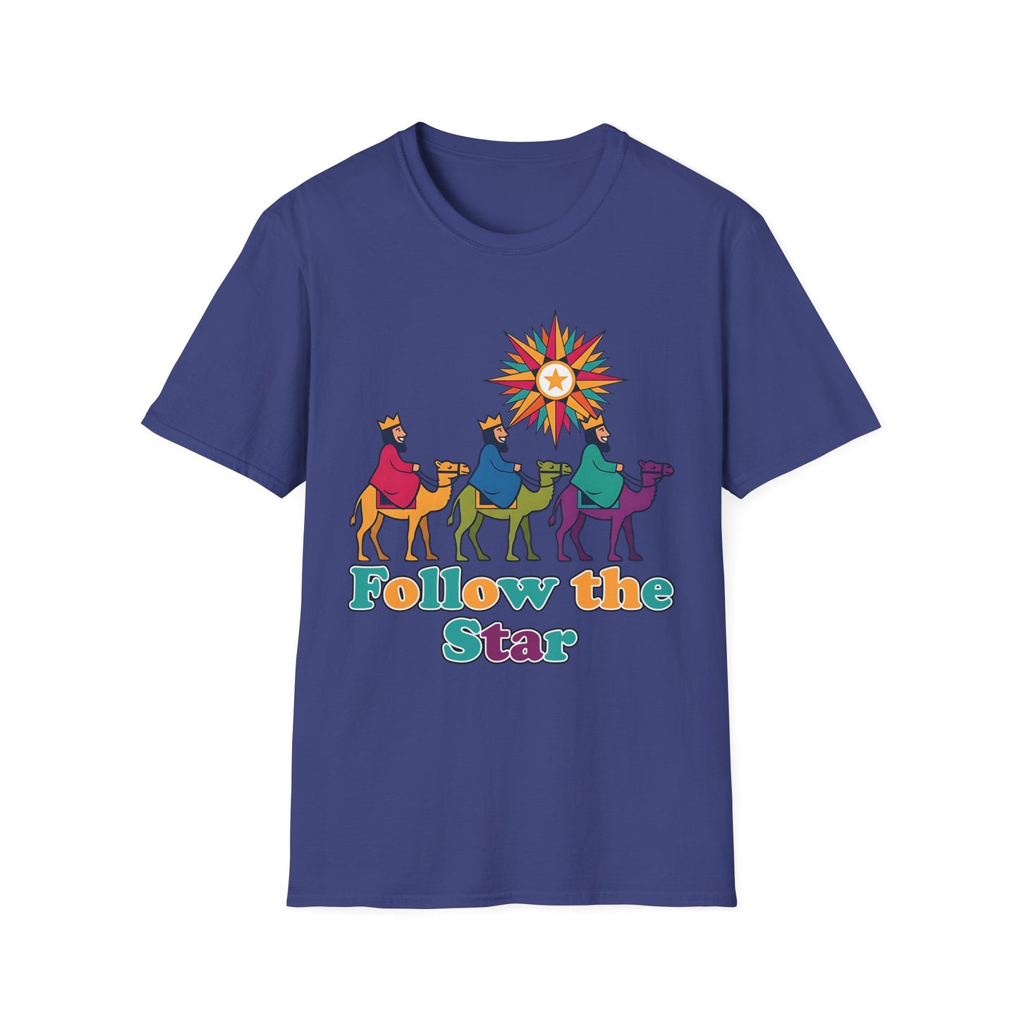 A088 - Follow the Star Christian Christmas T-Shirt