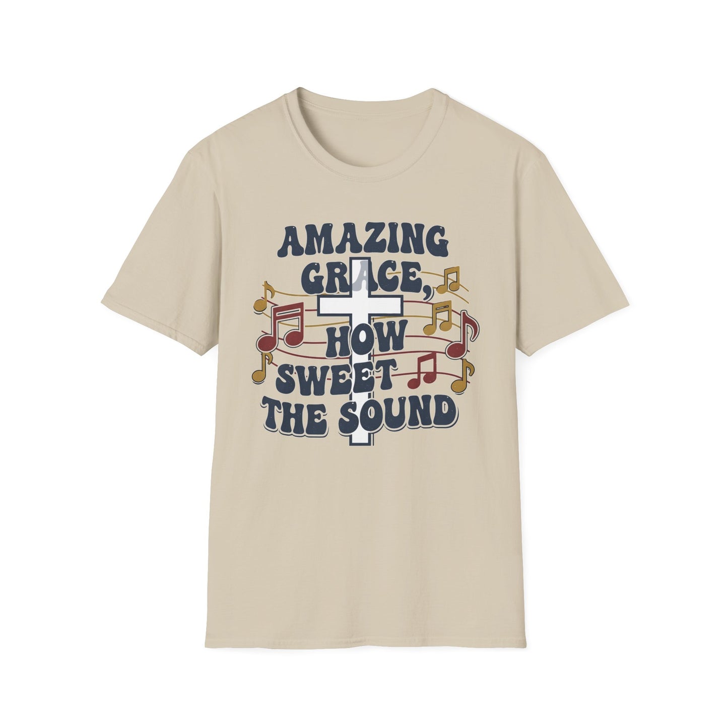 Amazing Grace Musical Unisex Softstyle Christian T-Shirt