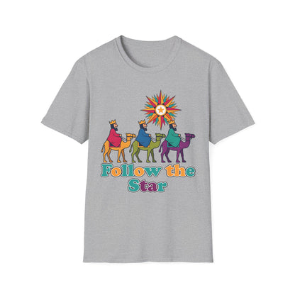 A088 - Follow the Star Christian Christmas T-Shirt