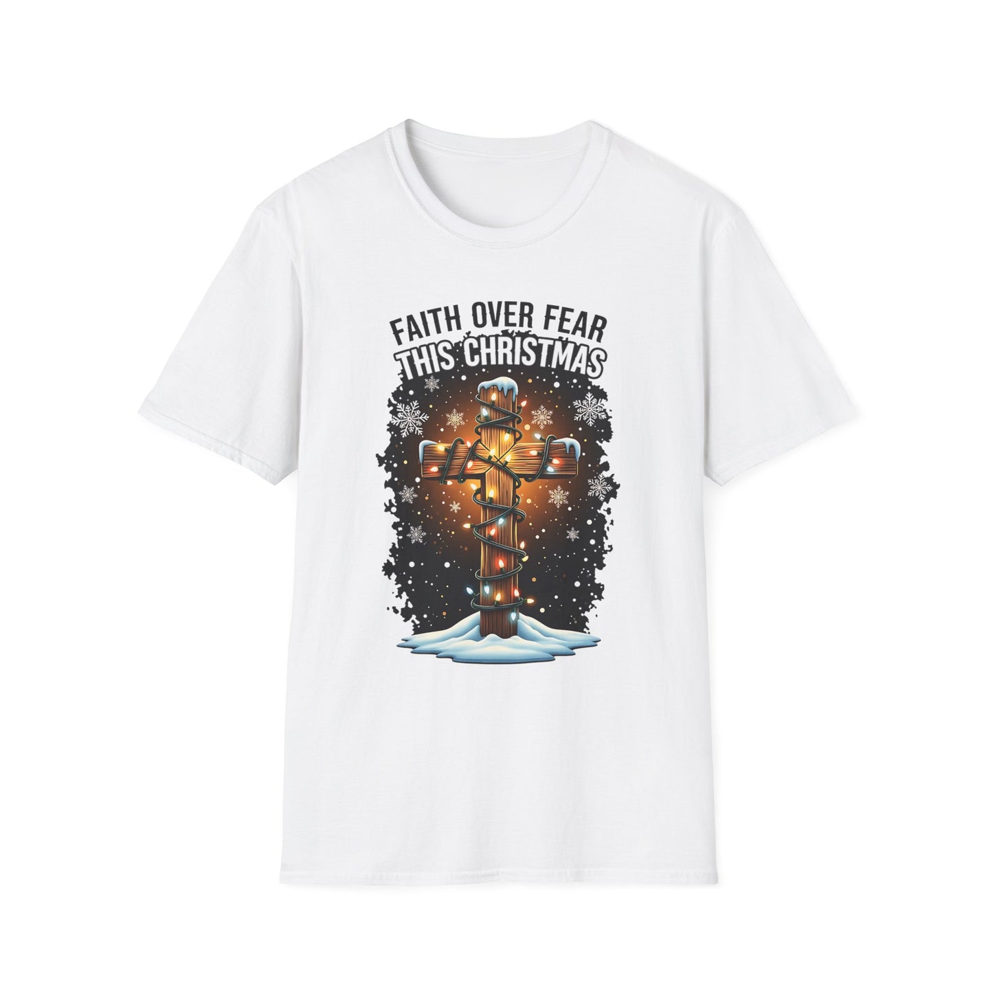 A064 - Faith Over Fear This Christmas T-Shirt