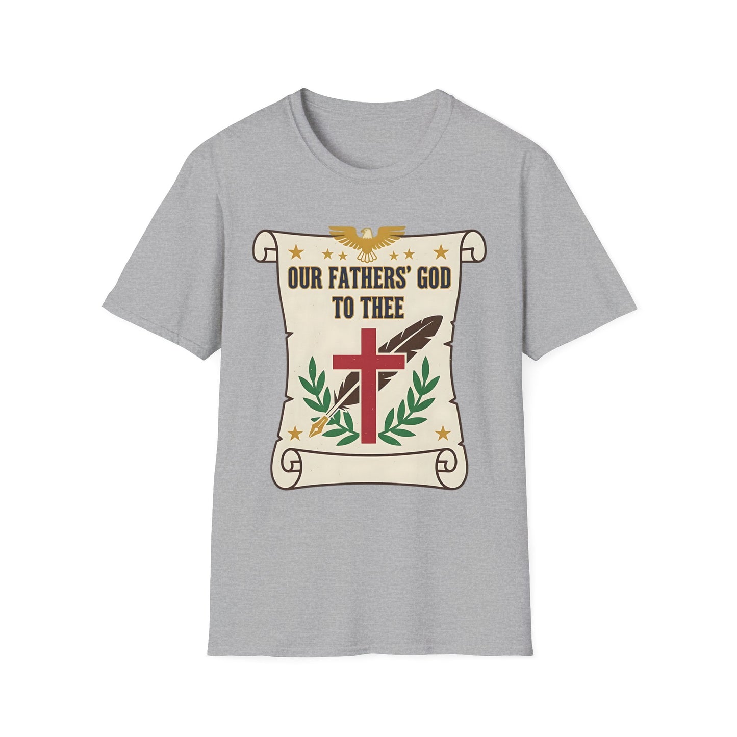 Our Fathers' God to Thee Christian Hymn T-Shirt