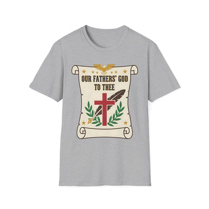 Our Fathers' God to Thee Christian Hymn T-Shirt