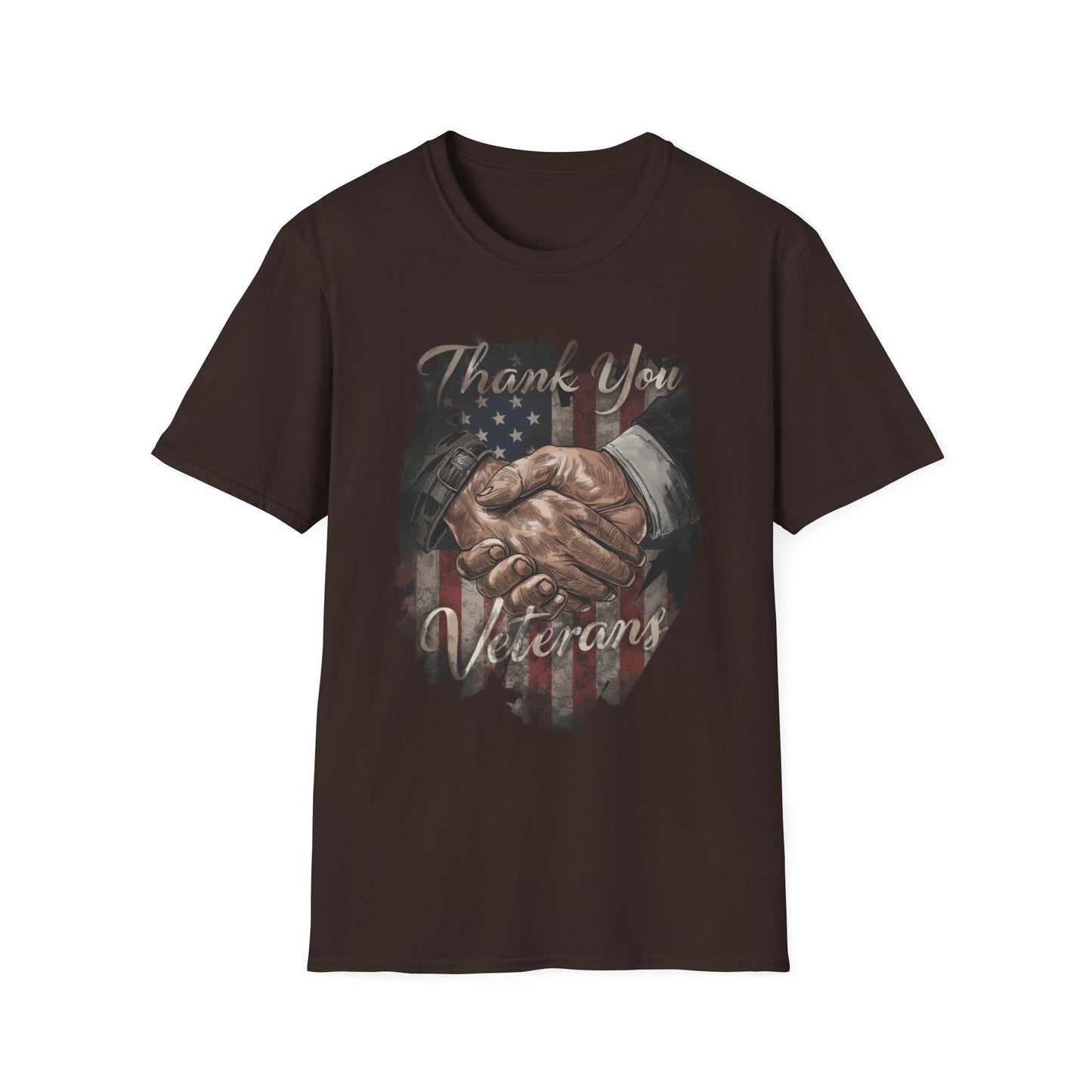 A044 - Thank You Veterans Unisex Softstyle Patriotic T-Shirt