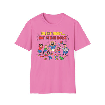 Silent Night Not in This House Funny Christmas T-Shirt