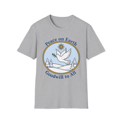 A061 - Peace on Earth Goodwill to All Christian T-Shirt