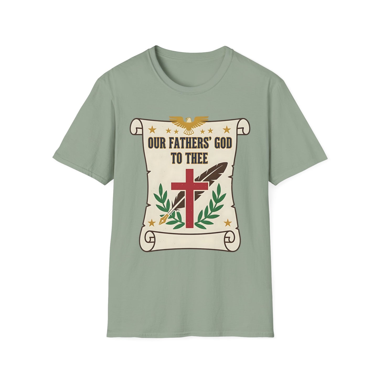 Our Fathers' God to Thee Christian Hymn T-Shirt