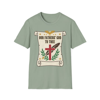 Our Fathers' God to Thee Christian Hymn T-Shirt