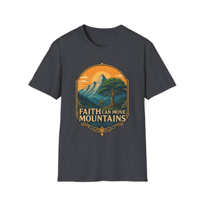 Faith Can Move Mountains Inspirational Christian Tee