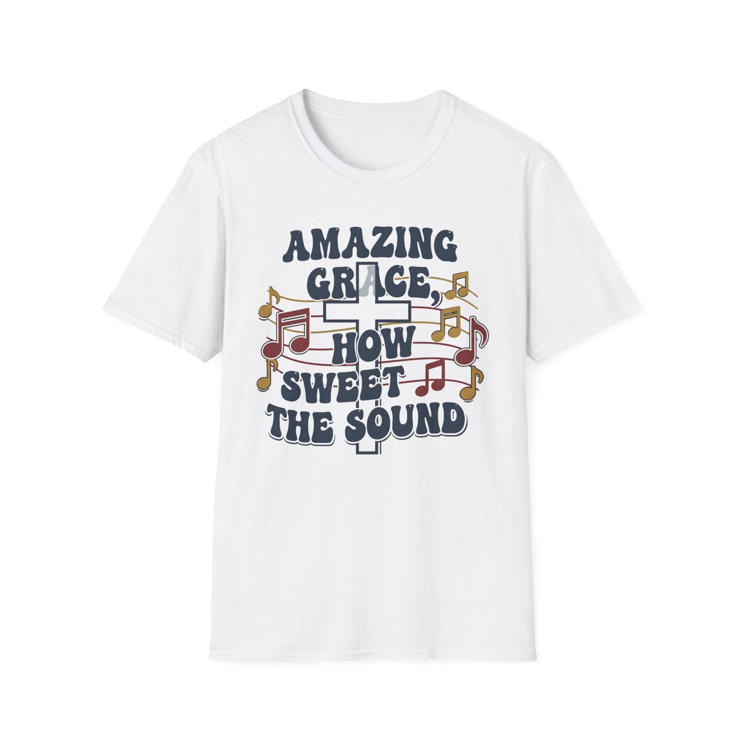 Amazing Grace Musical Unisex Softstyle Christian T-Shirt