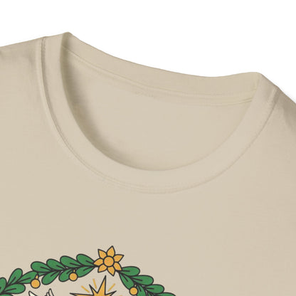 A085 - O Come Let Us Adore Him Christmas Nativity T-Shirt