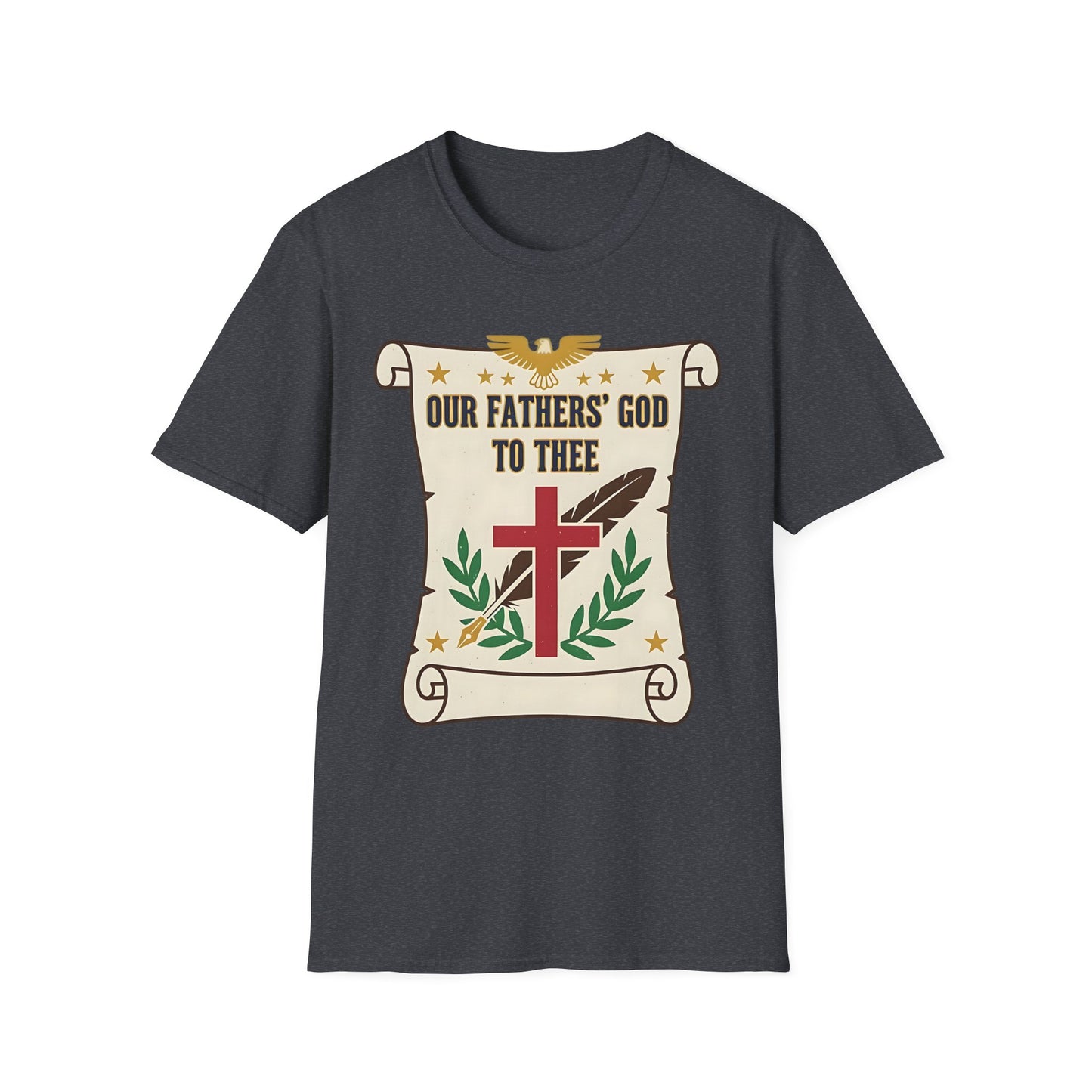 Our Fathers' God to Thee Christian Hymn T-Shirt