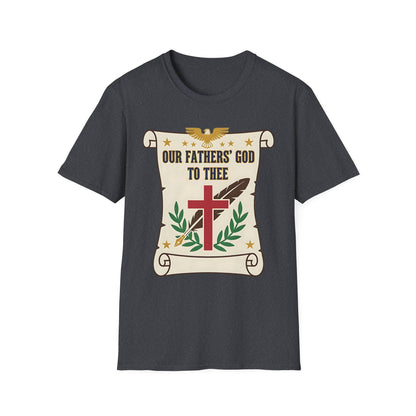 Our Fathers' God to Thee Christian Hymn T-Shirt