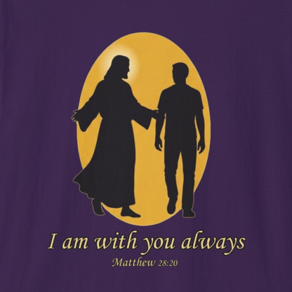 A113 - I Am With You Always Faith-Inspired Christian T-Shirt Matthew 28:20