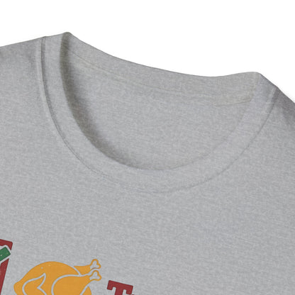 A051 - Turkey Pie Football Nap Thanksgiving Checklist T-Shirt